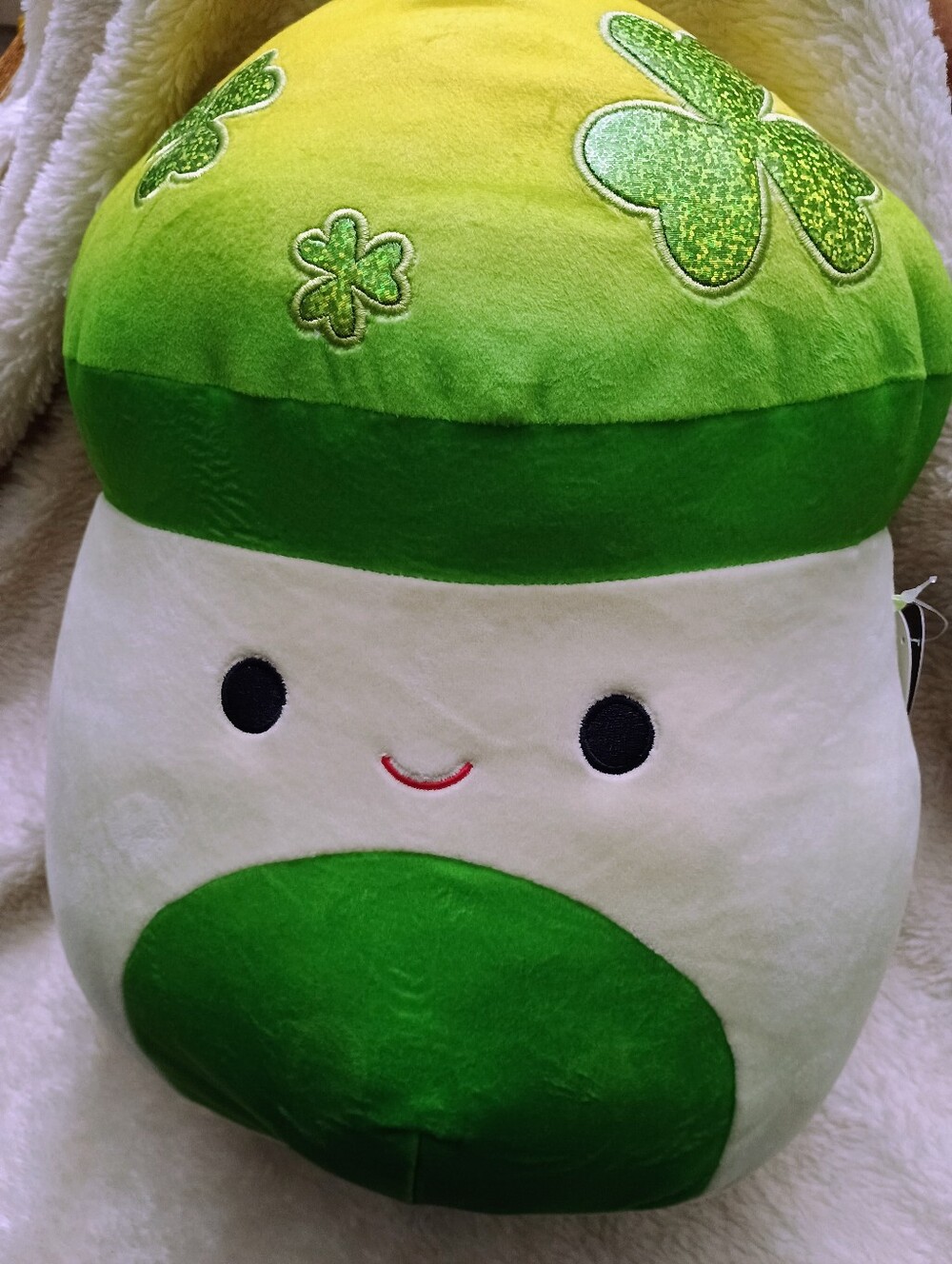 Squishmallows Terell the Shamrock Mushroom 12" - Select Series HTF - BNWT